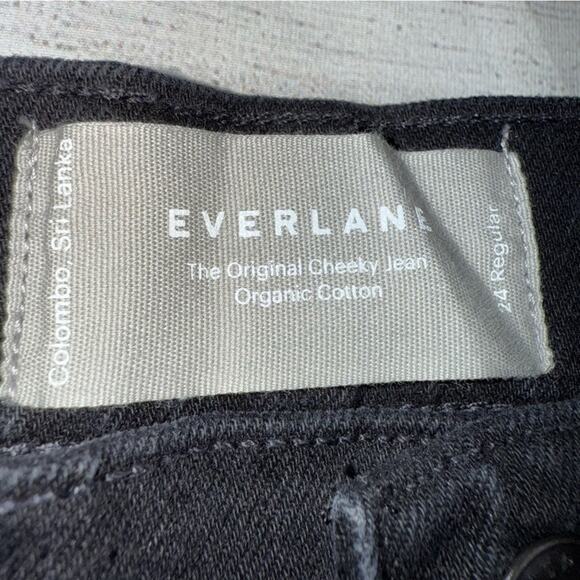 Everlane NWT Women's The Original Cheeky Jean with Stretch  Black Denim Size 24 - Picture 6 of 10